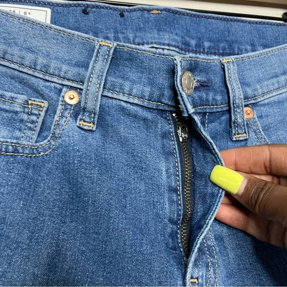 Gap Women Jeans 28" Mid Wash Mid Rise Baby Boot Stretch Denim Coastal Cowgirl - Picture 5 of 11